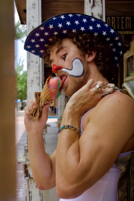 Clown Cowboy- Hank Humphreys / Miller Moda — ENZO Magazine, July 2026